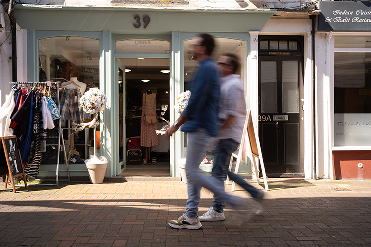 Explore the bustling High Street packed with shops, cafés, pubs and restaurants