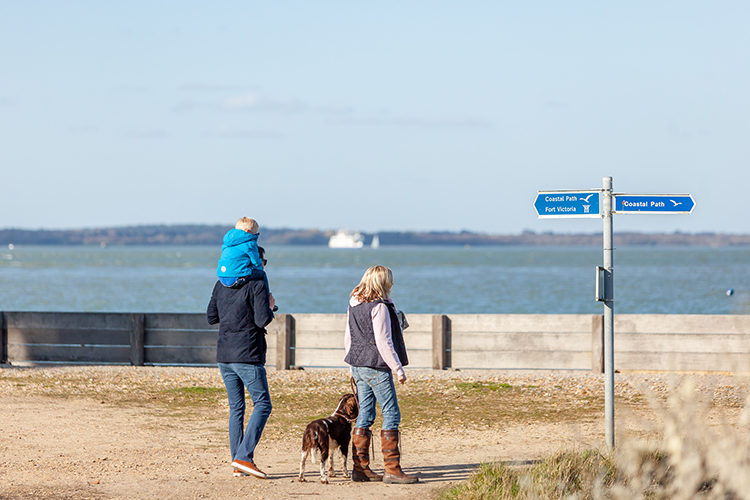 The Isle of Wight offers some of the best beaches for autumn walks.