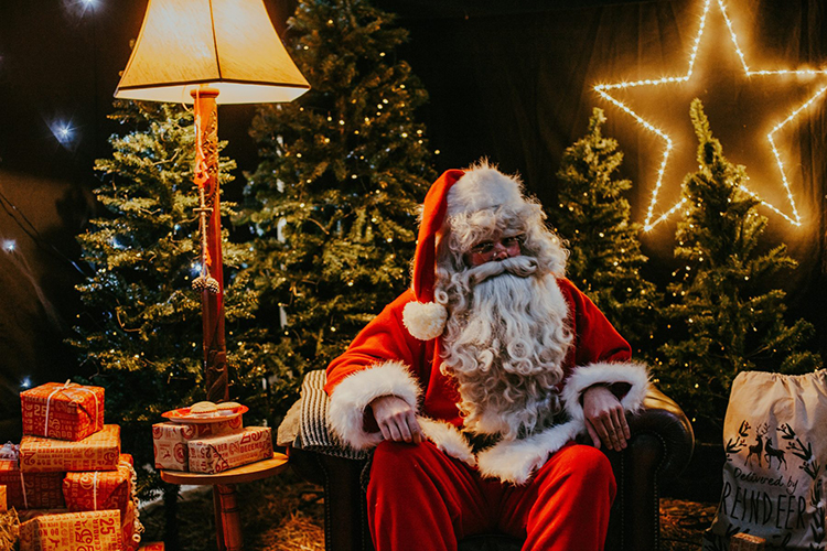 Meet Santa during Christmas at Tapnell Farm