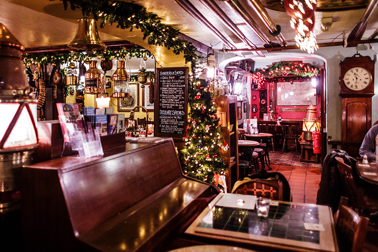The Spyglass Inn is a winter refuge in Ventnor, with characterful interiors and nautical charm