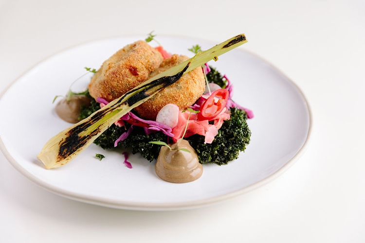 New Dish at the Pearl Café - Freshly Made Crab Cakes
