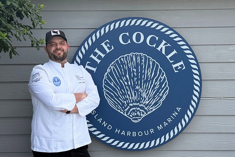 Ashley Randle, head chef at The Cockle at Island Harbour