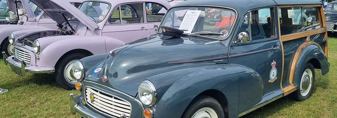 Morris Minor Rally at the Isle of Wight Steam Railway, Havenstreet